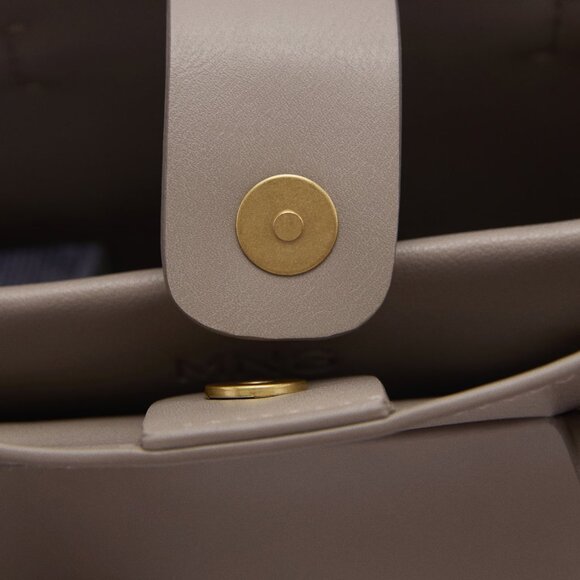 Mango Grey Mini-Shopper With Rear Padlock/NWT - Picture 5 of 16